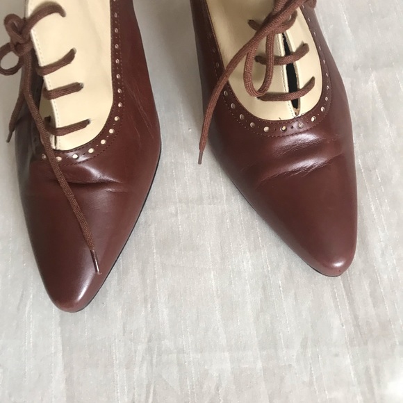 Escada Vintage Oxford Heels sz 8.5 - Picture 11 of 13